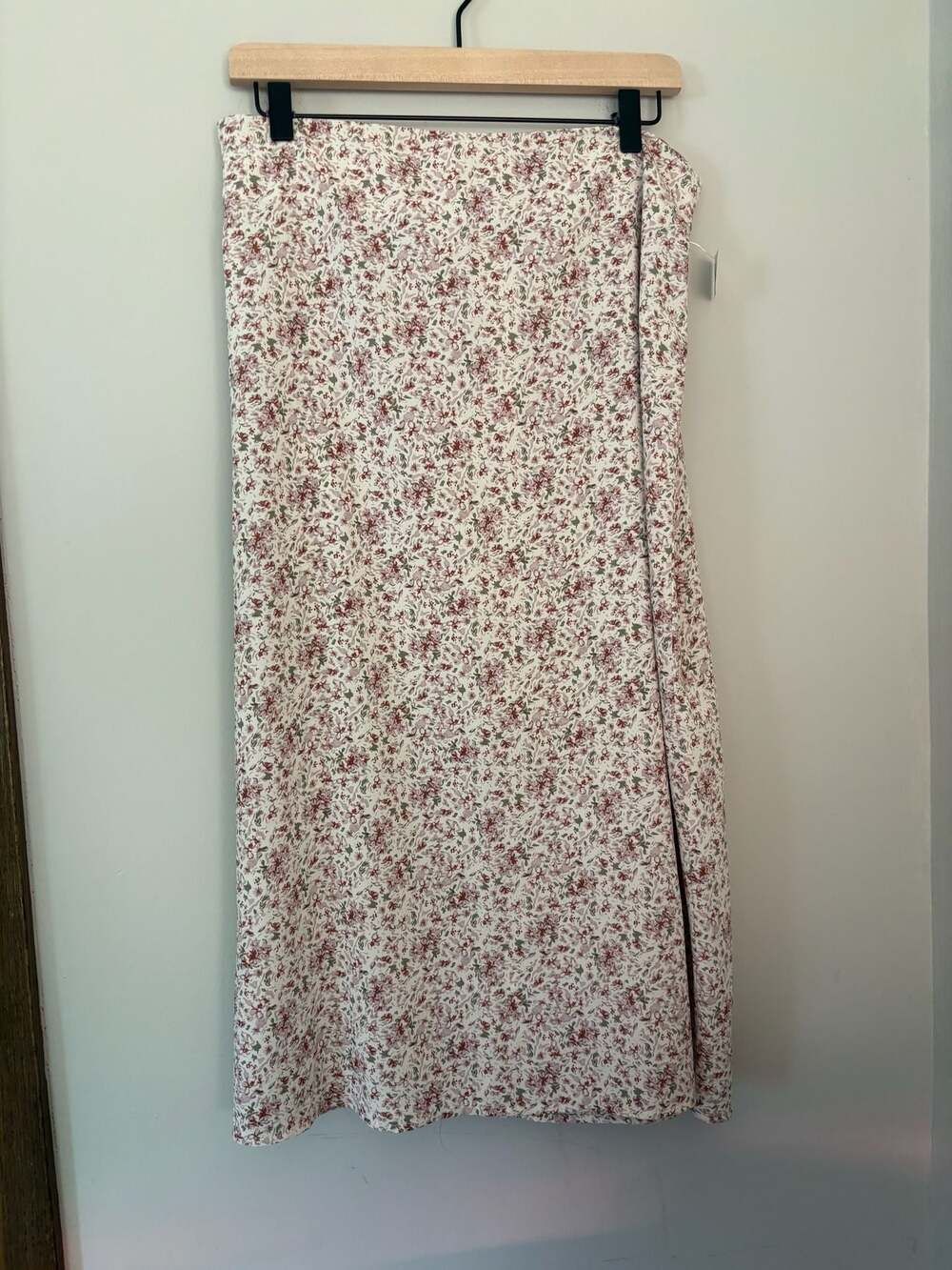 Grade & Gather Women’s Cottagecore Prairie Floral Print Midi Skirt Sz L